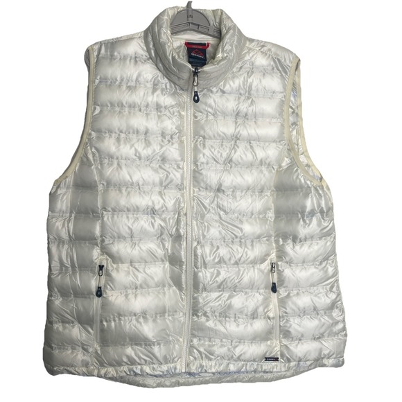 NWOT Gerry Puffer Vest Womens XXL White Puffy Quilted Jacket Winter Ski - Picture 1 of 7